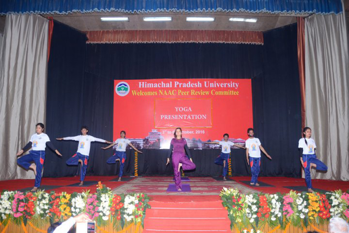 Himachal Pradesh University, Shimla Yoga Presentation of Himachal Pradesh University Shimla